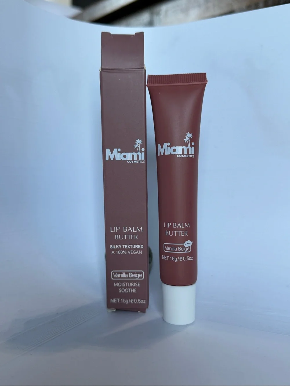 Lip Balm Butter — Vanilla Beige- Miami Cosmetics- New In Box
